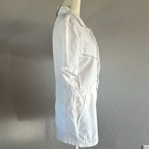 Zara | Utility Short Jumpsuit in White (NWT) - Picture 5 of 7